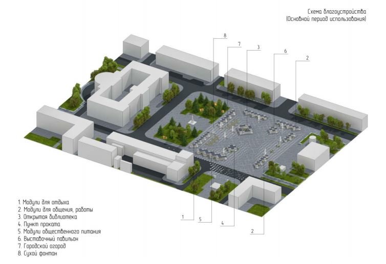 Победивший дизайн-проект Соборной площади