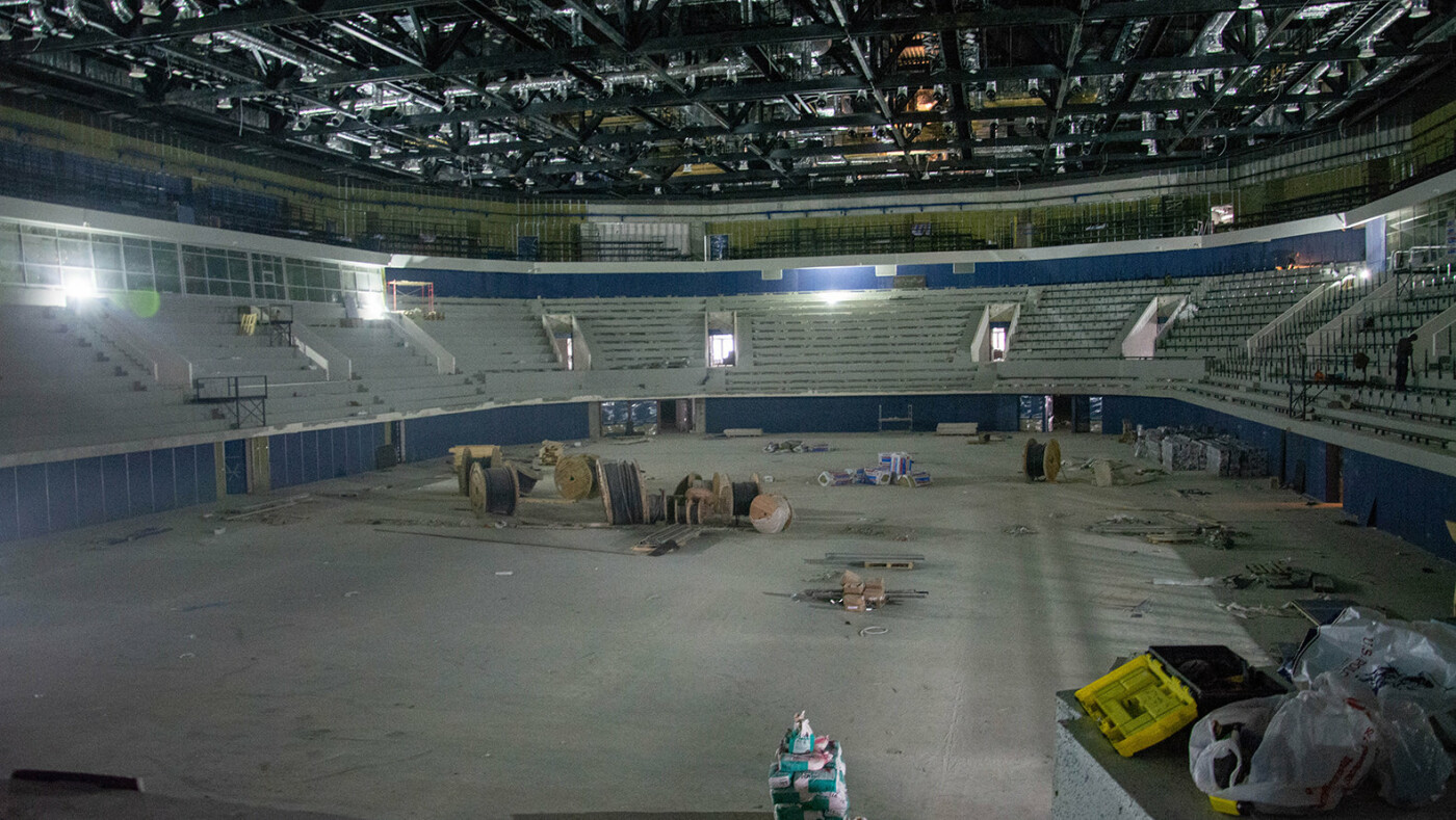 Строительство спортивной арены «Белогорье» в Белгороде