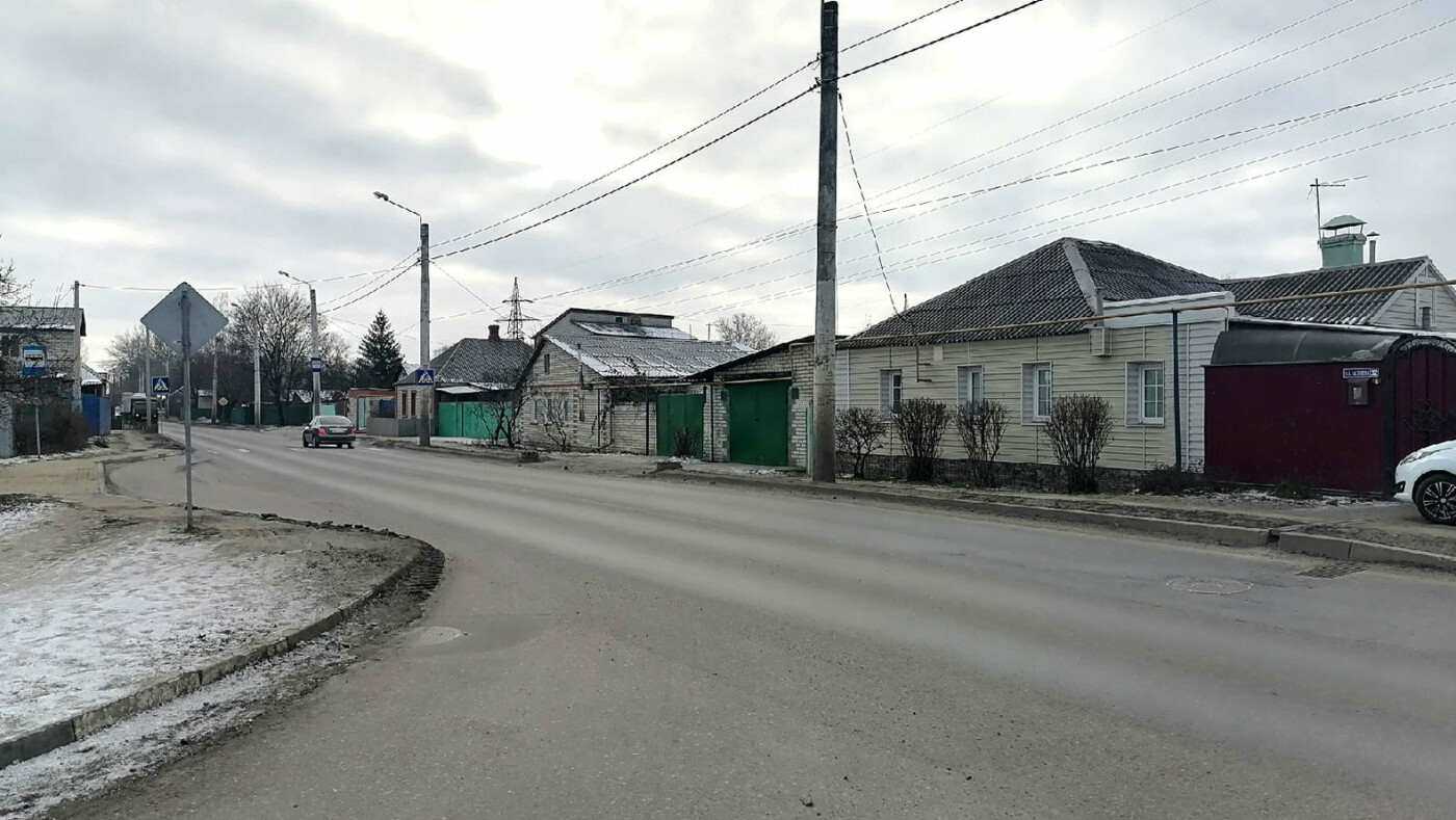 Дорога на улице Константина Заслонова в Белгороде
