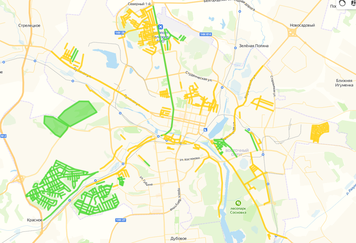 Карта Белгорода с улицами. Белгород на карте с границами. Стрелецкое Белгородский район на карте. Карта Белгорода 2022.