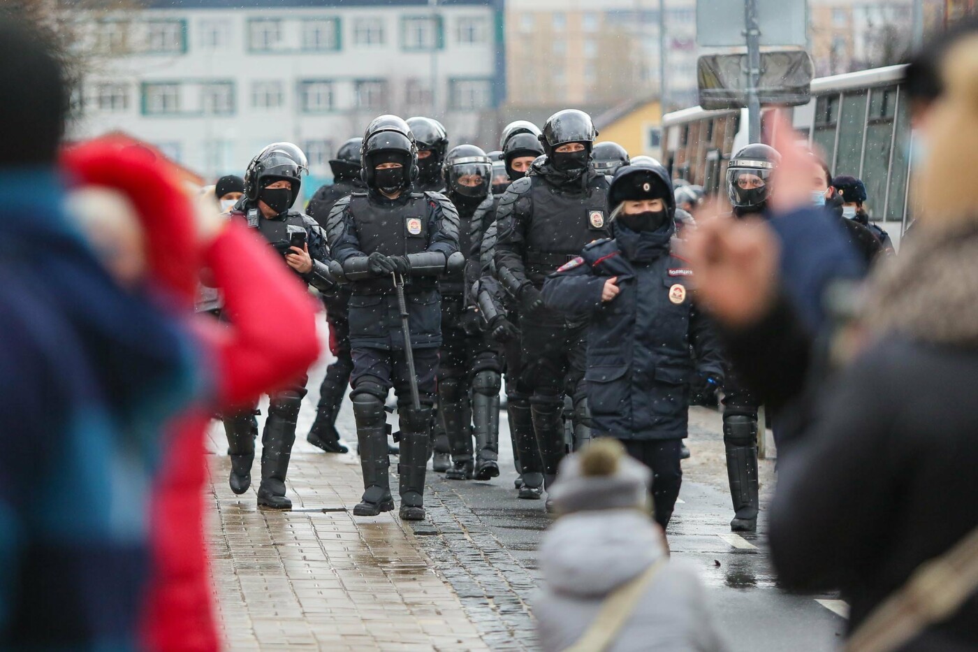 В Белгороде силовики сорвали протестную акцию в поддержку Навального