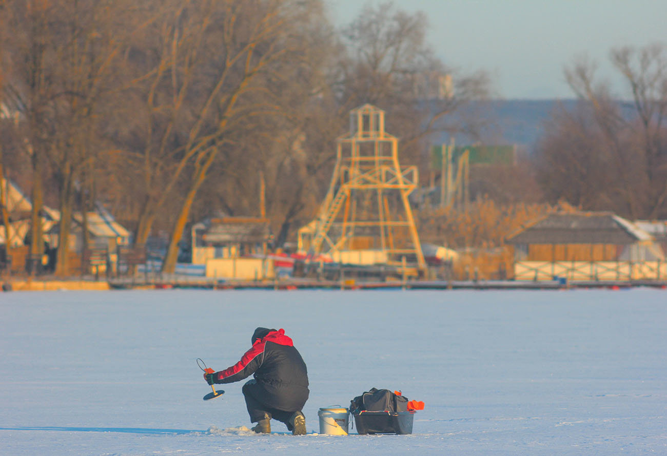 Зимняя рыбалка на Белгородском водохранилище