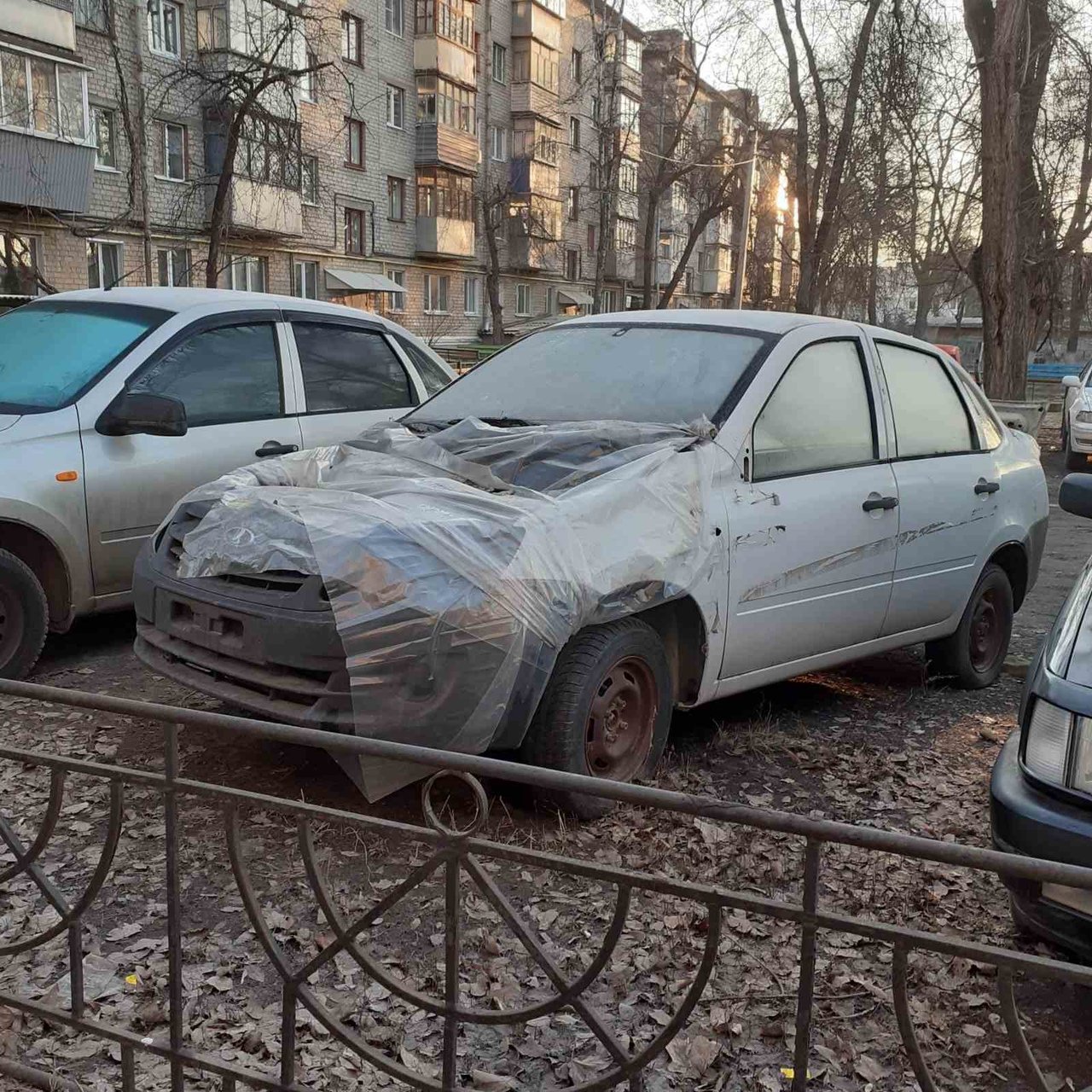 Брошенные белгородцами машины