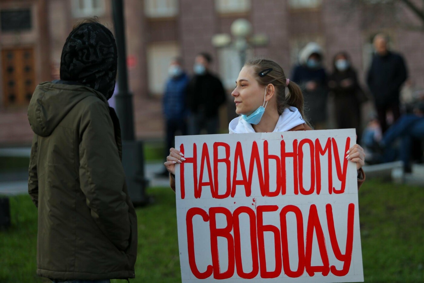 Несогласованная акция в поддержку Алексея Навального в Белгороде