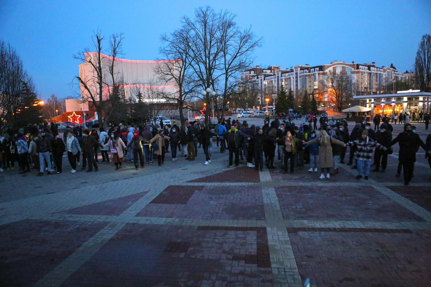 Несогласованная акция в поддержку Алексея Навального в Белгороде