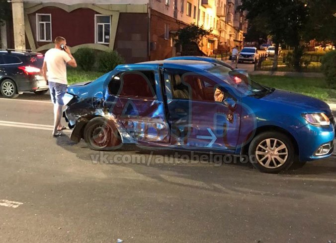 авария в центре Белгорода