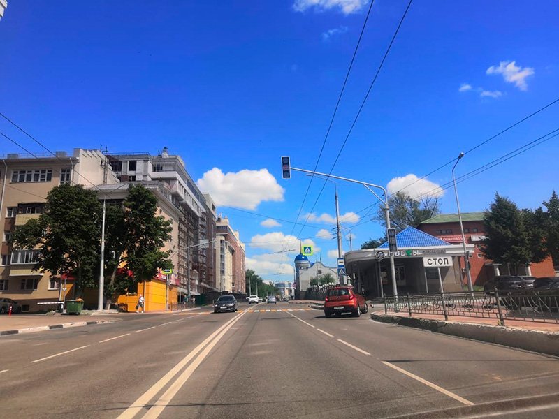 Новый светофор на улице Попова