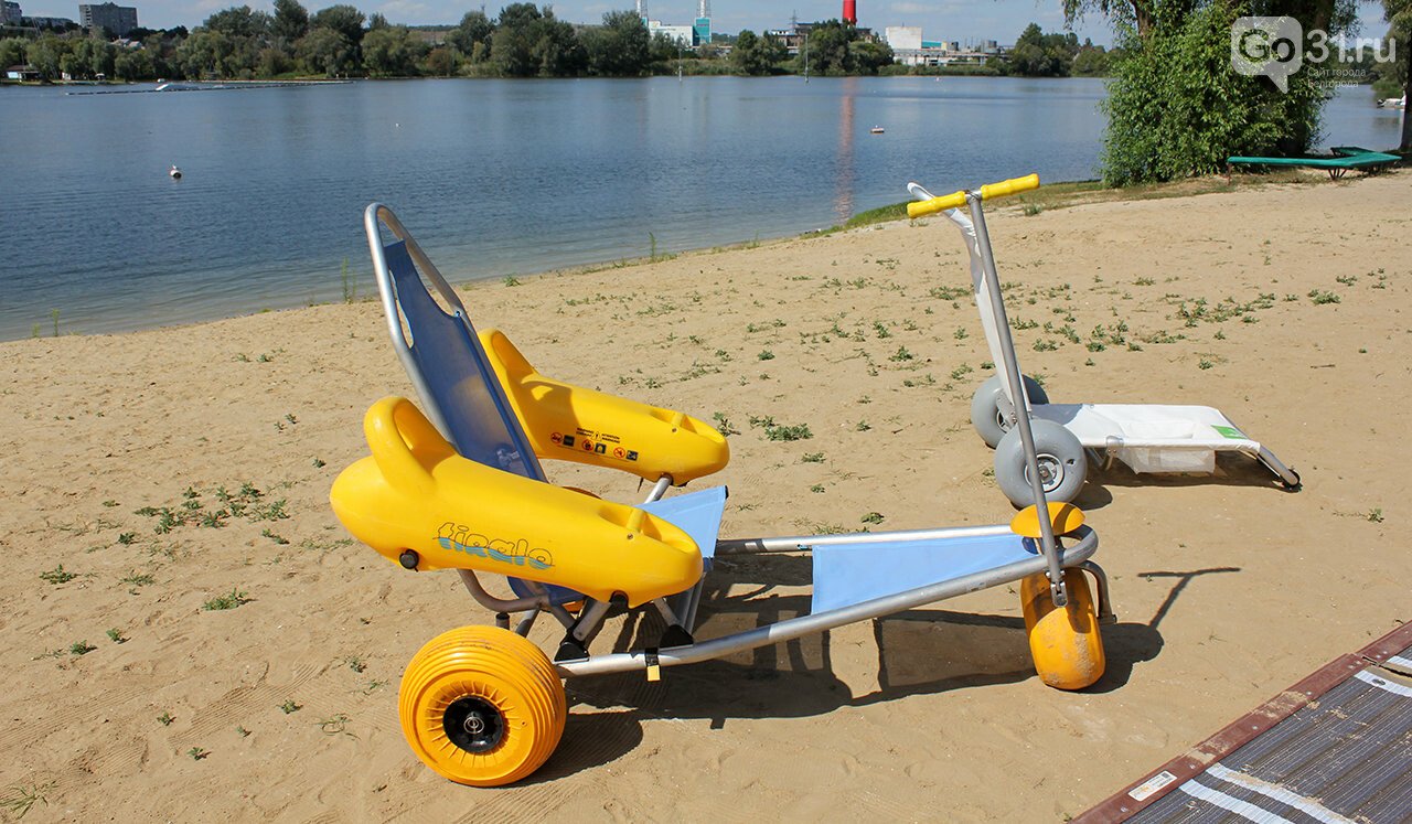 Мобильный пляж для инвалидов в Белгороде