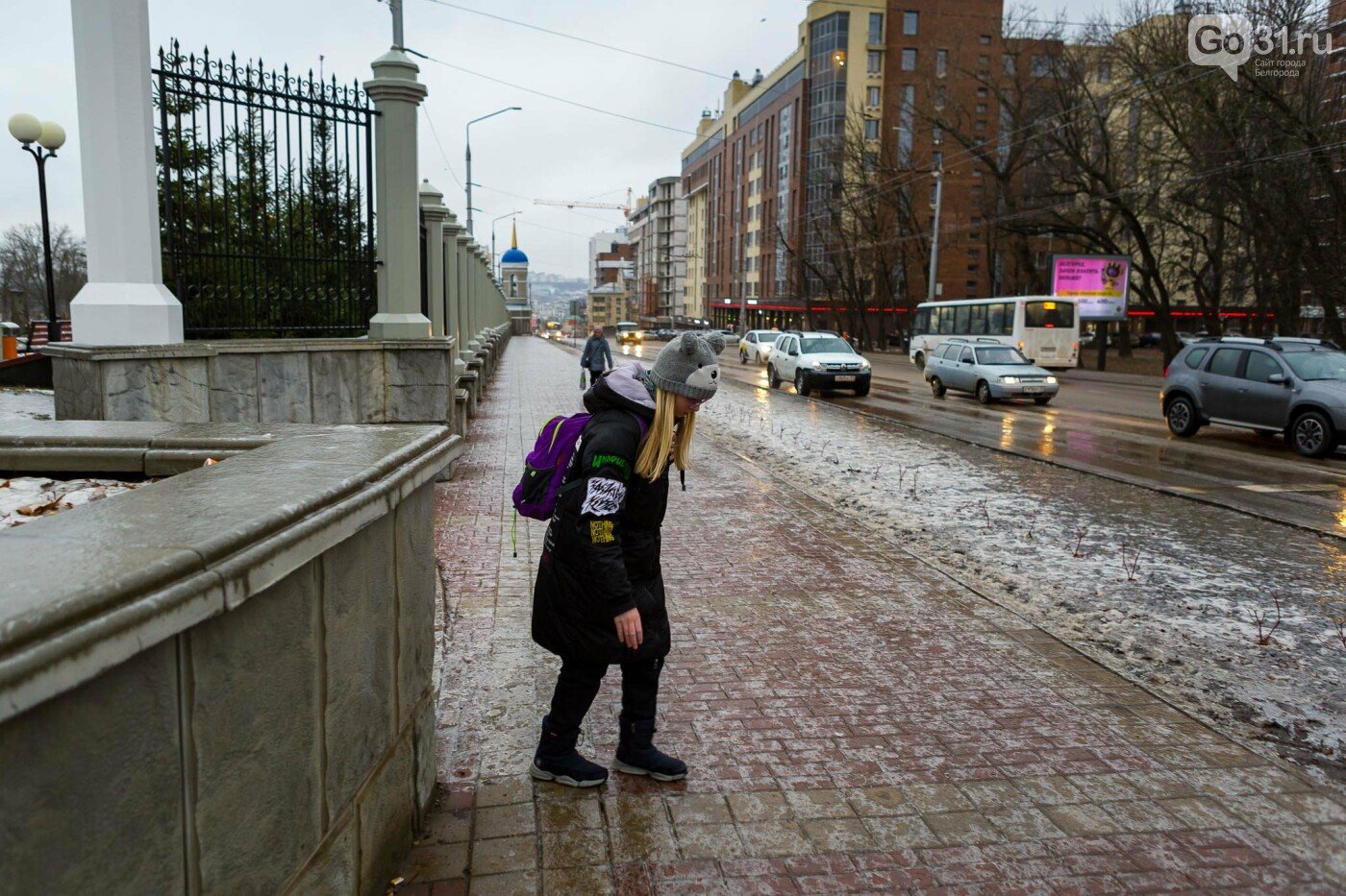 Ледяной дождь в Белгороде, декабрь 2020 года