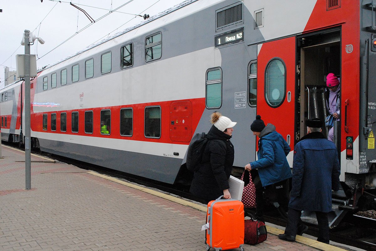 Двухэтажный поезд белгород санкт петербург фото