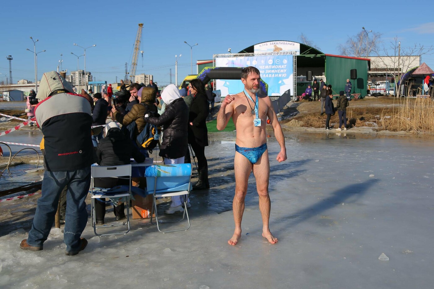 Соревнования по зимнему плаванию в Белгороде