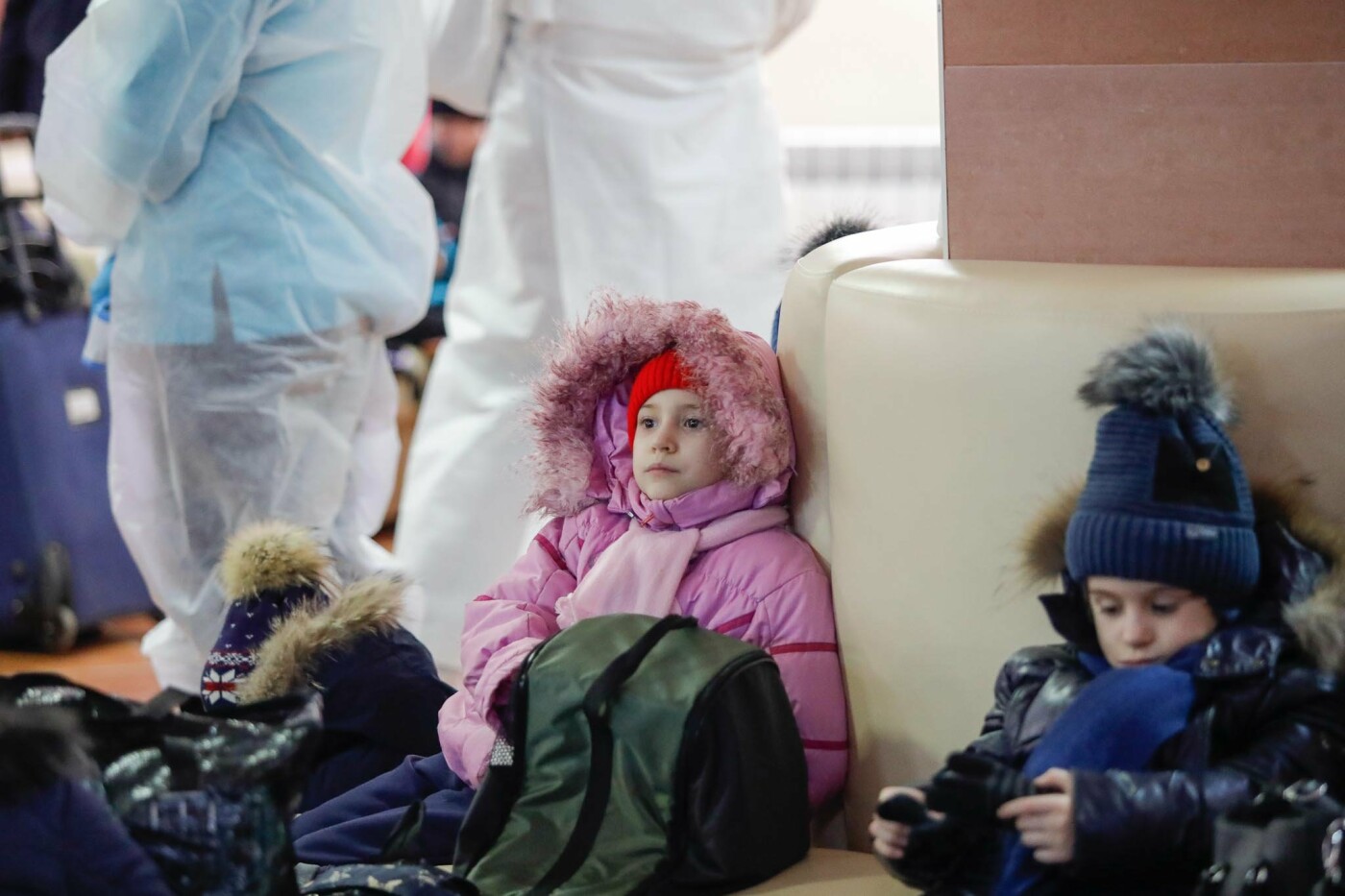 Прибытие беженцев из Донбасса в Белгород