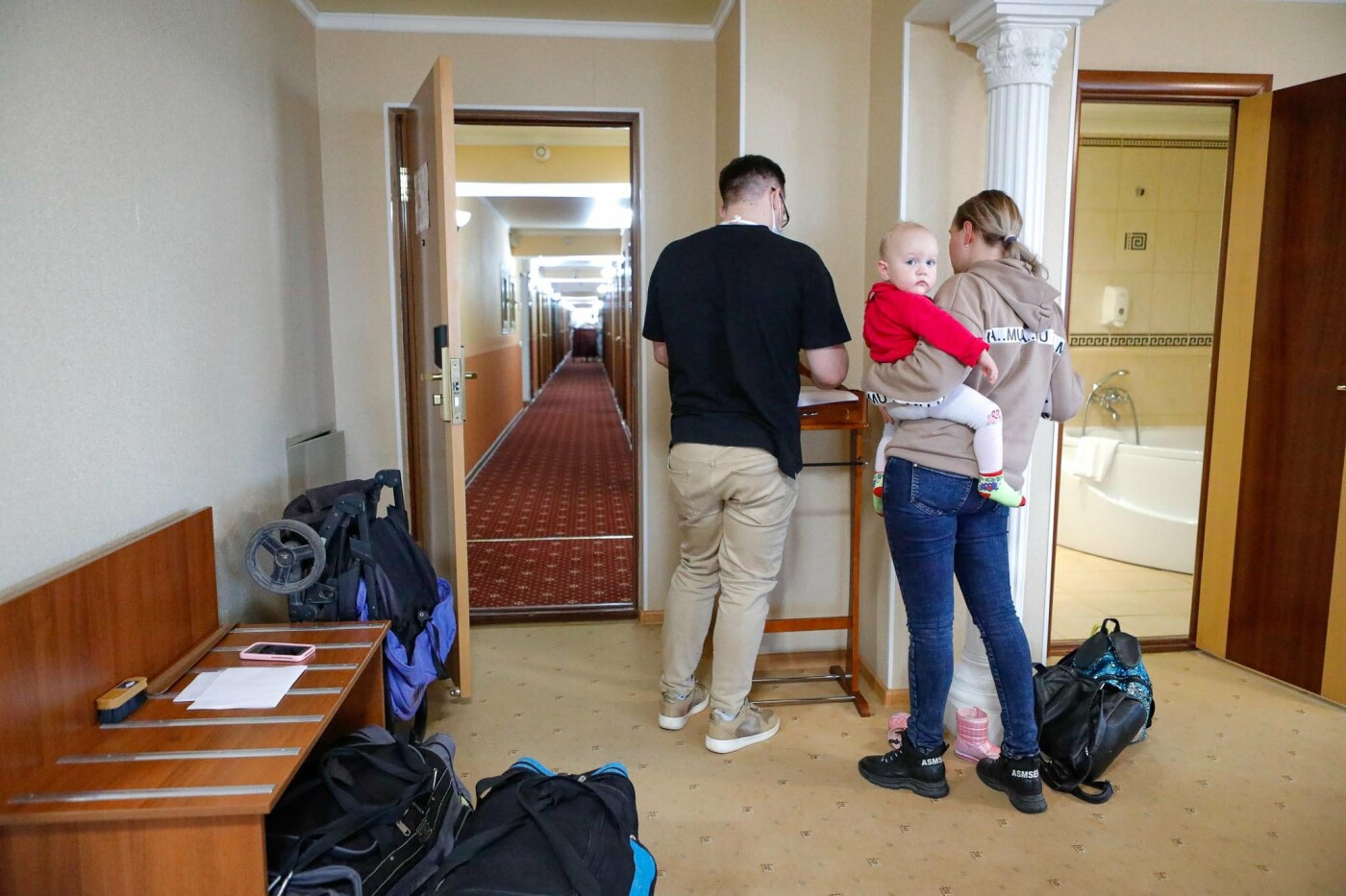 Прибытие беженцев из Донбасса в Белгород