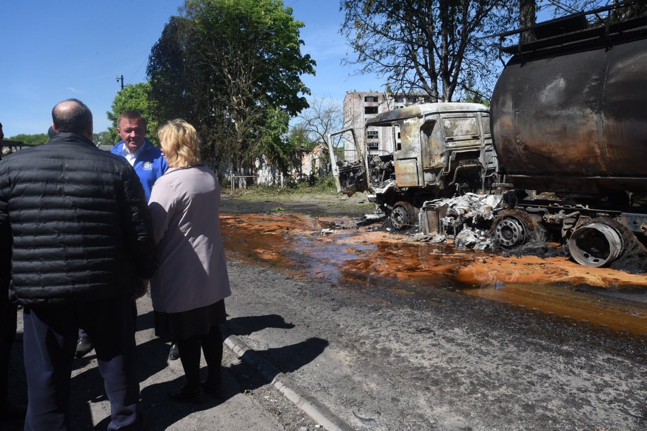 Как выглядит после украинского обстрела село Тёткино в Курской области. Фото