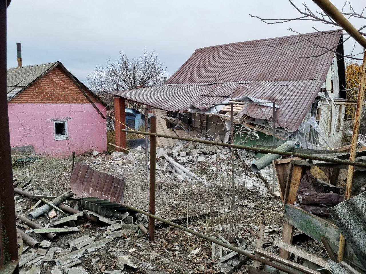 Село Журавлёвка в Белгородском районе после обстрела