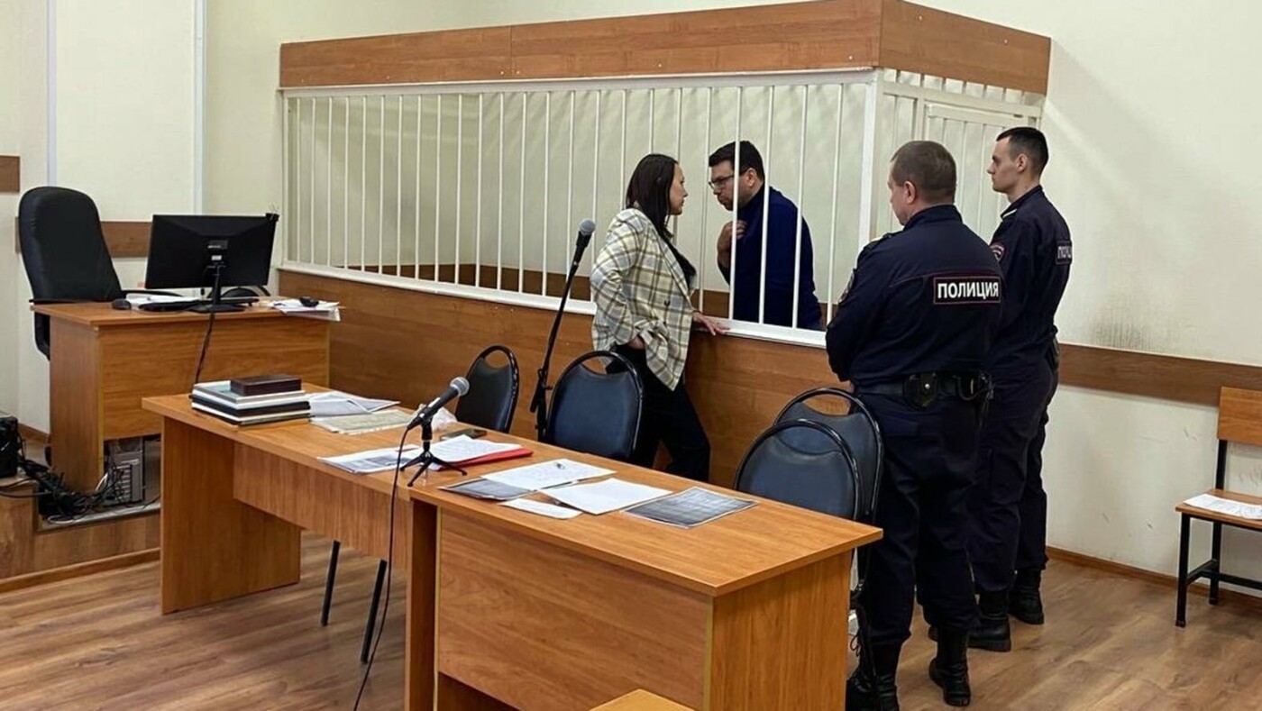 Бывший мэр Белгорода Антон Иванов в зале судебных заседаний
